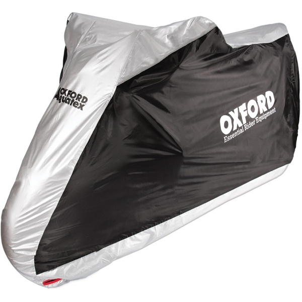 Husa Moto Exterior Oxford Aquatex New Alb Negru Marimea S CV200